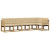 vidaXL Outdoor-Sofagarnitur 6 stk. Wei&szlig; und Beige