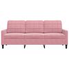vidaXL 3-Sitzer-Sofa Rosa 180 cm Samt