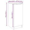 vidaXL Schuhschrank Schwarz 30x35x70 cm Holzwerkstoff