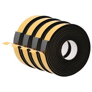 vidaXL Selbstklebendes Schaumstoffband 4 stk. Schwarz 40mm x 5m