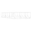 vidaXL Outdoor-Hundezwinger Silbern 6x14x2 m Verzinkter Stahl