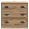 vidaXL Sideboard Artisan-Eiche 70 x 35,5 x 67,5 cm Holzwerkstoff