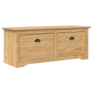 vidaXL Flurbank BODO Honigbraun 114 x 40 x 50 cm Holzwerkstoff