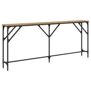 vidaXL Konsolentisch Artisan-Eiche 180 x 23 x 75 cm