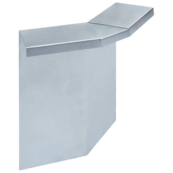 vidaXL Schneckenblech Eckteile 8 Stk. Verzinkter Stahl 10x10x25 cm