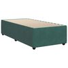 vidaXL Boxspringbett mit Matratze Dunkelgr&uuml;n 90x200 cm Samt