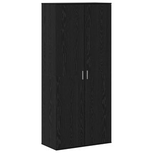 vidaXL Highboard 80 x 39 x 178 cm Holzwerkstoff Schwarz Eichen-Optik