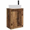 vidaXL Badezimmerschrank mit Waschbecken Altholz 54 x 35 x 83 cm