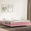 vidaXL Boxspringbett mit Matratze Rosa 200x210 cm Samt