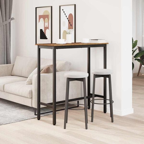 vidaXL Tisch Altholz 100 x 40 x 100,5 cm Ingenieure Holz und Stahl