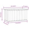 vidaXL Gartenbox Anthrazit 129x67x65 cm
