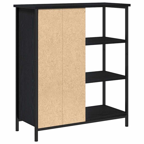 vidaXL Sideboard Schwarz Eichen-Optik 70 x 30 x 80 cm