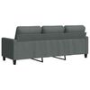 vidaXL 3-Sitzer-Sofa Dunkelgrau 180 cm Stoff
