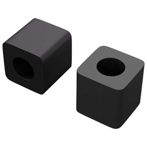 vidaXL Schubladenhalter 2 Stk. Schwarz 15 x 15 x 15mm PP Copolymer