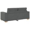 vidaXL Zweisitzer-Sofa Dunkelgrau 140 cm Stoff