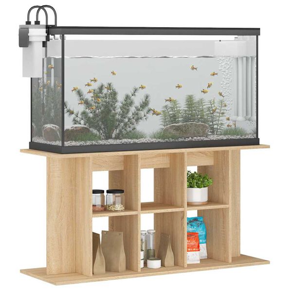 vidaXL Aquariumständer Sonoma-Eiche 120 x 40 x 60 cm Holzwerkstoff