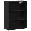 vidaXL Highboard Schwarz Eichen-Optik 69,5 x 34 x 180 cm Holzwerkstoff