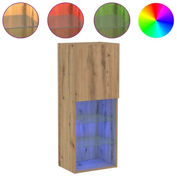 vidaXL TV-Schrankset Artisan-Eiche 40,5 x 30 x 102 cm Holzwerkstoff