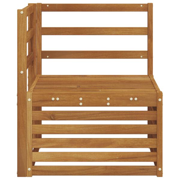 vidaXL Outdoor Ecksofa Massivholz Akazie Natur 63 x 63 x 73 cm