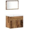 vidaXL Badezimmerm&ouml;bel-Set 3 Stk. Altholz Holzwerkstoff