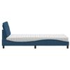 vidaXL Bett mit Matratze Blau 80x200 cm Stoff
