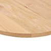 vidaXL Tischplatte 80x40x2 cm Massivholz Eiche Oval
