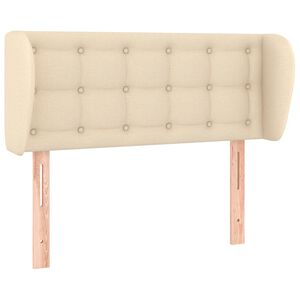 vidaXL Kopfteil mit Ohren Creme 83x23x78/88 cm Stoff