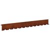 vidaXL Raseneinfassung 30 stk. 102 x 10 x 4 cm Stahl Rostig