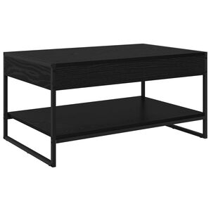 vidaXL Couchtisch Schwarz Eichen-Optik 80 x 50 x 40 cm Holzwerkstoff