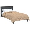 vidaXL Winterbettdecke Taupe 220 x 135 cm Mikrofaser