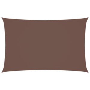 vidaXL Sonnensegel Oxford-Gewebe Rechteckig 5x8 m Braun