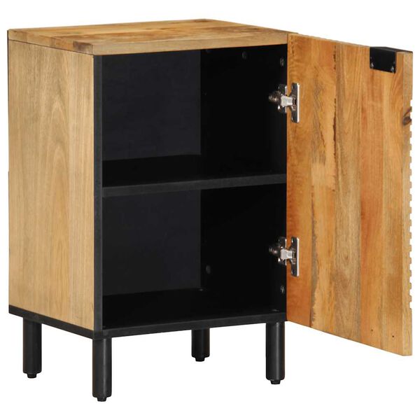 vidaXL Badschrank Braun 38x33,5x58 cm Massivholz Mango