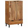 vidaXL Highboard mit Regal Natur 60 x 33,5 x 100 cm Massivholz Akazie