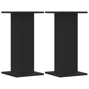 vidaXL Lautsprecherst&auml;nder 2 Stk. Schwarz 30x30x60 cm Holzwerkstoff