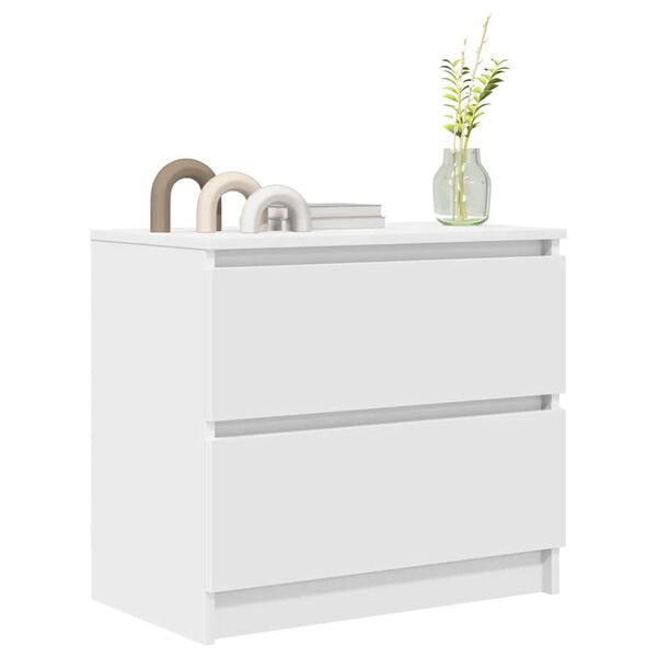 vidaXL TV-Schrank Wei&szlig; 60x35x54 cm Holzwerkstoff