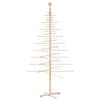 vidaXL Weihnachtsbaum Holz zum Schm&uuml;cken 210 cm Massivholz Kiefer