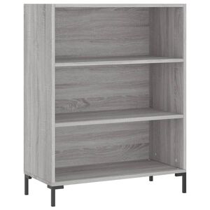 vidaXL B&uuml;cherregal Grau Sonoma 69,5x32,5x90 cm Holzwerkstoff