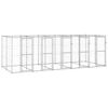 vidaXL Outdoor-Hundezwinger Verzinkter Stahl 12,1 m&sup2;