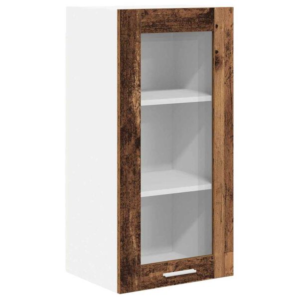 vidaXL H&auml;ngeschrank mit Speicher Altholz 40 x 31 x 80 cm Holzwerkstoff