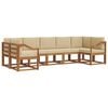 vidaXL Outdoor-Sofagarnitur 7 stk. Natur und Beige