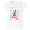 vidaXL Kinder-T-Shirt Ecru 140