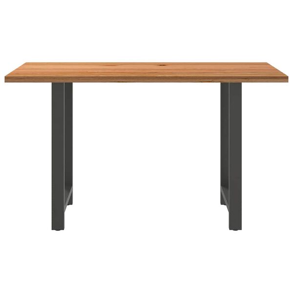 vidaXL Bartisch Hellbraun 180x80x112 cm Massivholz Eiche Rechteckig