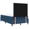 vidaXL Boxspringbett mit Matratze mit LED Blau 120 x 190 cm Stoff