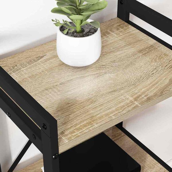 vidaXL B&uuml;cherregal Sonoma-Eiche 40 x 30 x 50 cm Holzwerkstoff