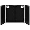 vidaXL Dartboard Schrank Schwarz Eichen-Optik 56 x 12 x 53,5 cm