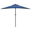 vidaXL Gartenparasol Azurblau 294 x 150 x 224 cm Stoff
