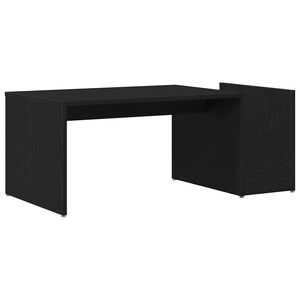 vidaXL Couchtisch Schwarz Eichen-Optik 90 x 45 x 35 cm Holzwerkstoff