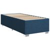 vidaXL Boxspringbett mit Matratze Blau 80x200 cm Stoff
