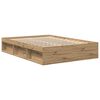 vidaXL Bettgestell ohne Matratze Artisan-Eiche 160x200cm Holzwerkstoff