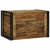 vidaXL Aufbewahrungsbox Braun und Schwarz 80 x 50 x 50 cm